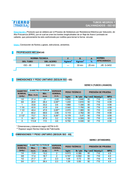 TUBOS NEGROS Y GALVANIZADOS - ISO 65