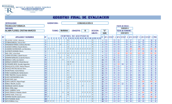 REGISTRO FINAL DE EVALUACION