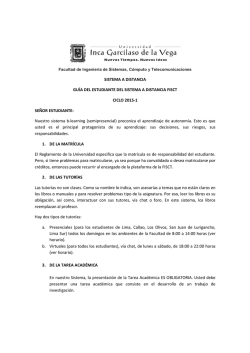 GU&Iacute;A DEL ESTUDIANTE 2015-1