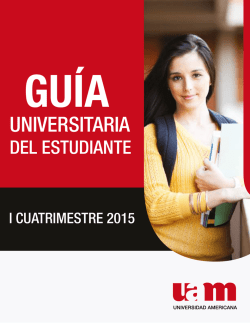 Gu&iacute;a - Universidad Americana