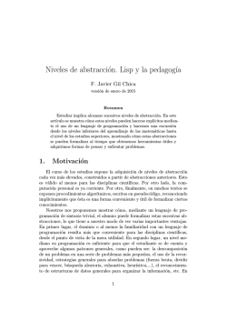Un ensayo sobre Lisp y la ense&ntilde;anza de las matem&aacute;ticas