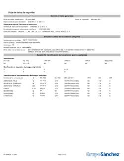 Hoja de datos de seguridad