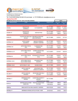 DISTRIBUIDOR AUTORIZADO BAUTECH LISTA DE PRECIOS DE