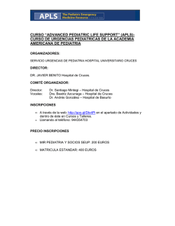 Curso Advanced Pediatric Life Support (APLS)