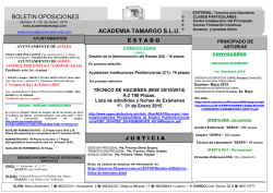 BOLETIN OPOSICIONES - Academia Tamargo SL