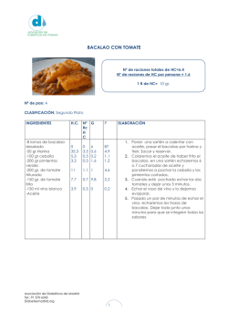 1 BACALAO CON TOMATE