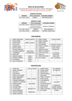 &Aacute;REA DE SELECCIONES