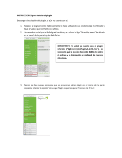 INSTRUCCIONES para instalar el plugin SgDataCryptoPluginv1.6.0.6