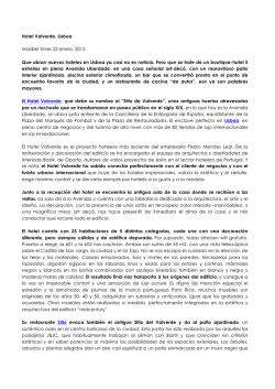 Hotel Valverde, Lisboa Maribel Vives 22 enero, 2015 Que abran