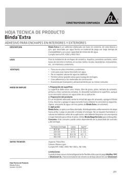 Binda&reg; Extra - Sika Colombia