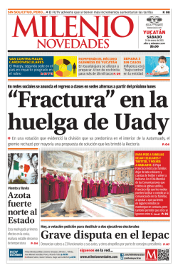 &ldquo;Fractura&rdquo; en la huelga de Uady