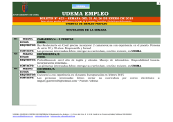 Bolet&iacute;n "UDEMA EMPLEO" - Ayuntamiento de Conil de la Frontera