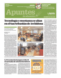 Apuntes de Educaci&oacute;n - La Opini&oacute;n de M&aacute;laga