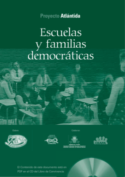 Escuelas y Familias Democr&aacute;ticas