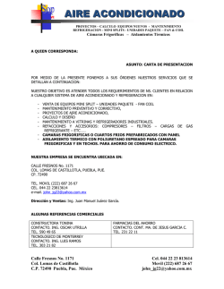 AIRE ACONDICIONADO - Directorio de empresas CYLEX M&eacute;xico