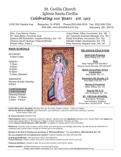 St. Cecilia Church Iglesia Santa Cecilia