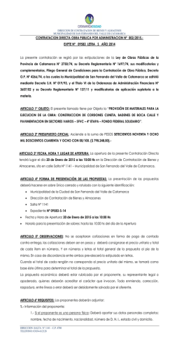 contrato de locacion de obra - Municipalidad de San Fernando del