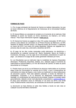 Formas de Pago y Postulaci&oacute;n a Beneficios