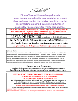lista de precios - Silk Perfumes