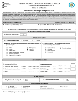 chagas f205 - Instituto Nacional de Salud