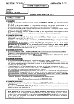 Comit&eacute; de competici&oacute;n - Ayuntamiento de San Fernando de Henares.
