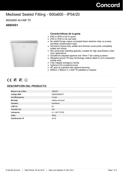 Hoja de datos - Havells Sylvania