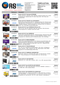 Pantallas - RS MicroSistemes, SL