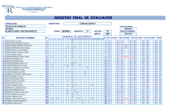 REGISTRO FINAL DE EVALUACION