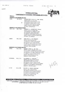 Nominaci&oacute;n Arbitral