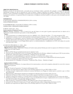 Curriculum vitae - Universidad del Valle de Guatemala