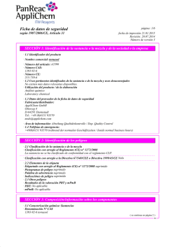 Ficha de datos de seguridad