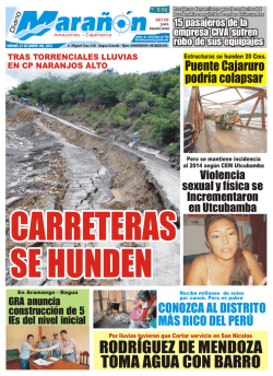 RODR&Iacute;GUEZ DE MENDOZA TOMA AGUA CON BARRO