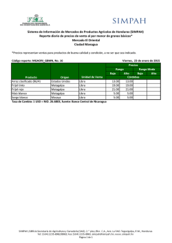 6.4. Reporte diario de precios de granos b&aacute;sico por menor, El