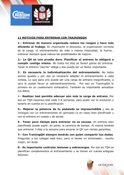 11 razones para contratar pack training qh