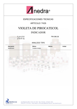 VIOLETA DE PIROCATECOL