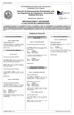 BOL2015_006 - Universidad Central de Venezuela
