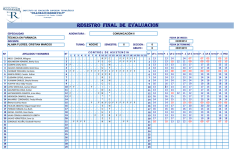 REGISTRO FINAL DE EVALUACION
