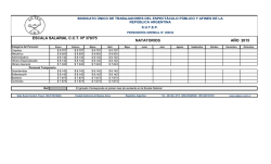 ESCALA SALARIAL C.C.T. N&ordm; 370/75 NATATORIOS A&Ntilde;O 2015