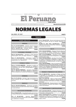 Publicacion Oficial - Diario Oficial El Peruano