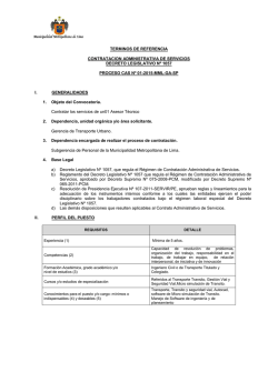 24. tdr gtu 01 asesor t&eacute;cnico ii - Municipalidad Metropolitana de Lima