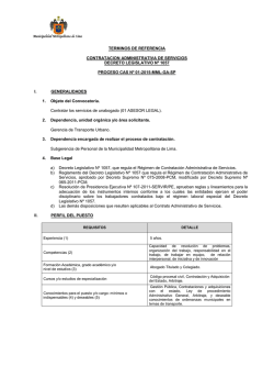 21. tdr gtu 01 asesor legal i - Municipalidad Metropolitana de Lima