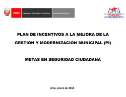 metas en seguridad ciudadana