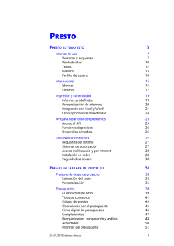 Cat&aacute;logo de Presto