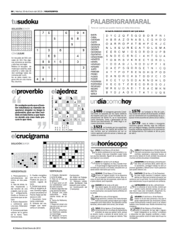 PALABRIGRAMARAL tusudoku elproverbio elcrucigrama