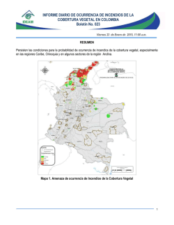 INFORME DIARIO DE OCURRENCIA DE INCENDIOS DE LA