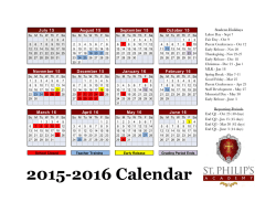 2015-2016 Calendar