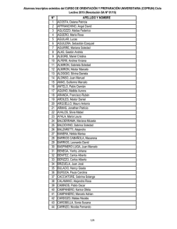 eximidos coprun ciclo lectivo 2015