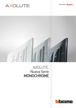 AXOLUTE. Nueva Serie MONOCHROME