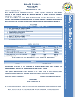 Tareas - Emilio Durkheim