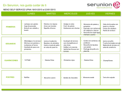 Men&uacute; del 19 al 23 de enero